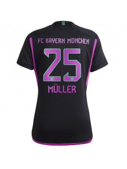 Bayern Munich Thomas Muller #25 Auswärtstrikot für Frauen 2023-24 Kurzarm